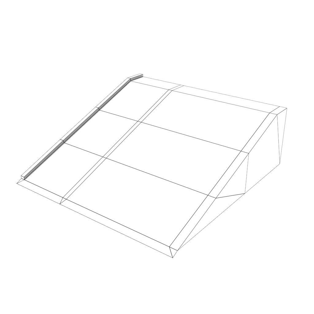 Mid Poly Roads Staircases and Bridges Pack Low-poly 3D model_46