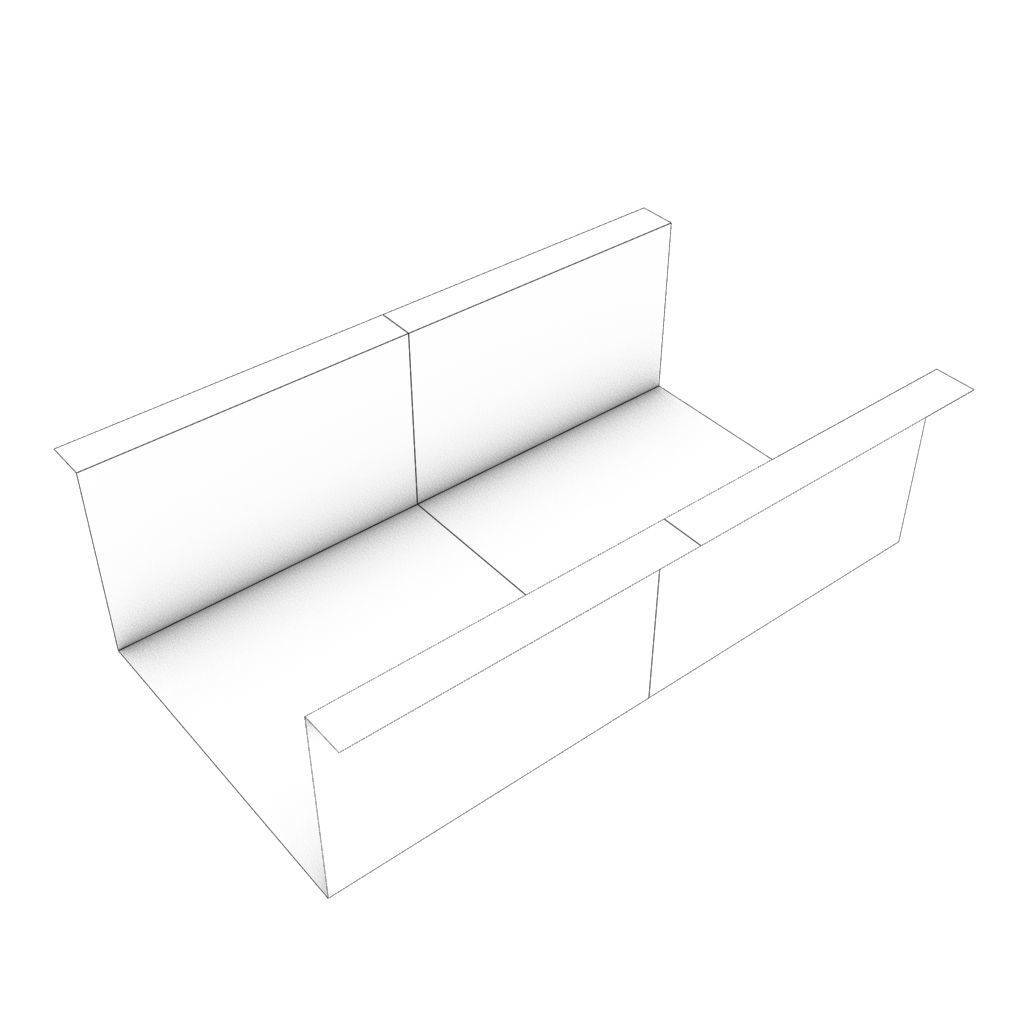 Mid Poly Roads Staircases and Bridges Pack Low-poly 3D model_62