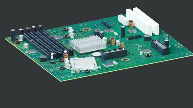 computer motherboard  3D model