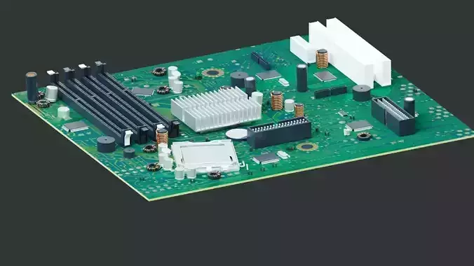 computer motherboard  3D model