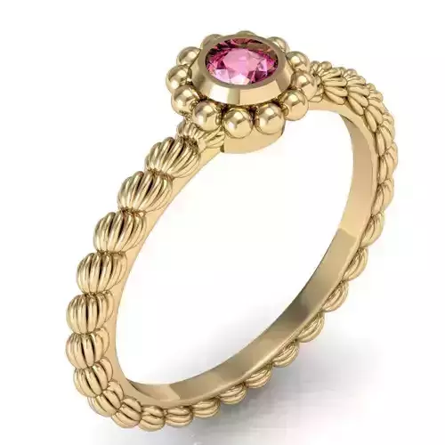 fashion ring with gem