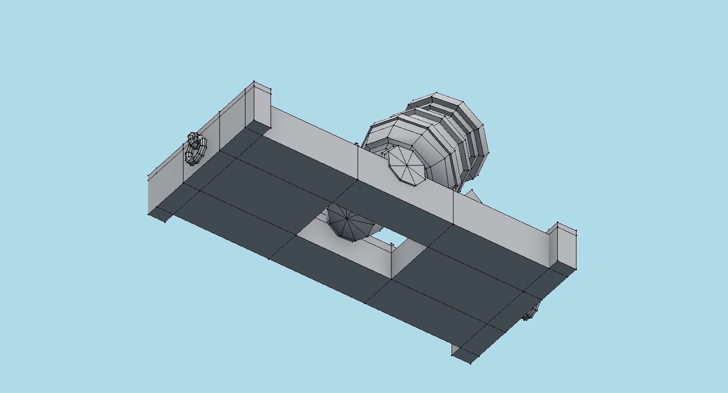 Ship howitzer cannon 64lb - 3D Model - Low-poly 3D model_39
