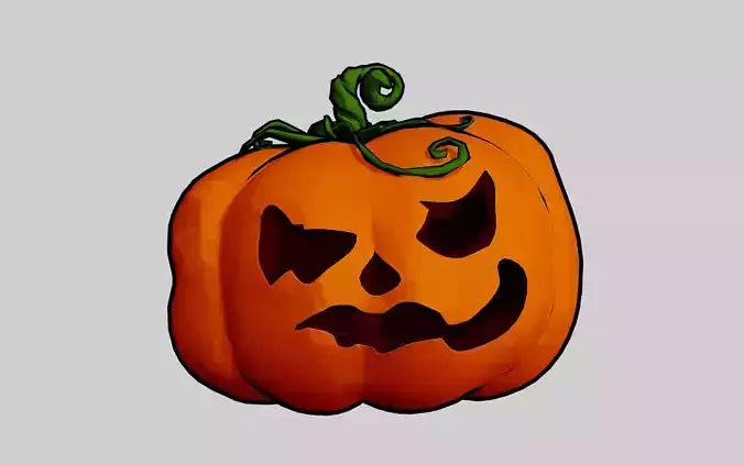 Haloween Pumpkin Toon Style