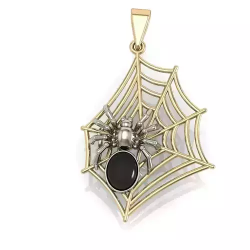 pendant spider on the web  3D print model