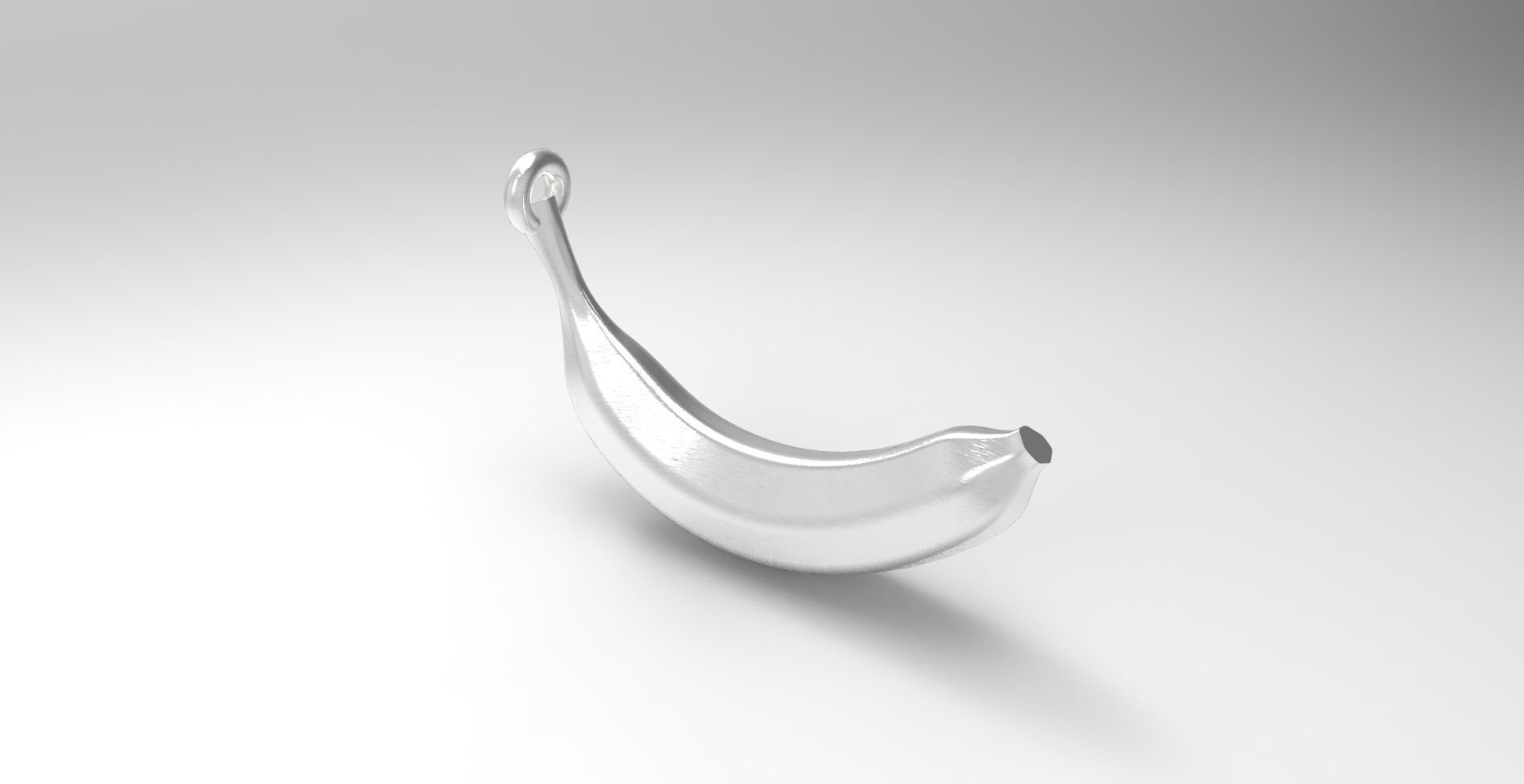 Banana pendant 3D print model_7