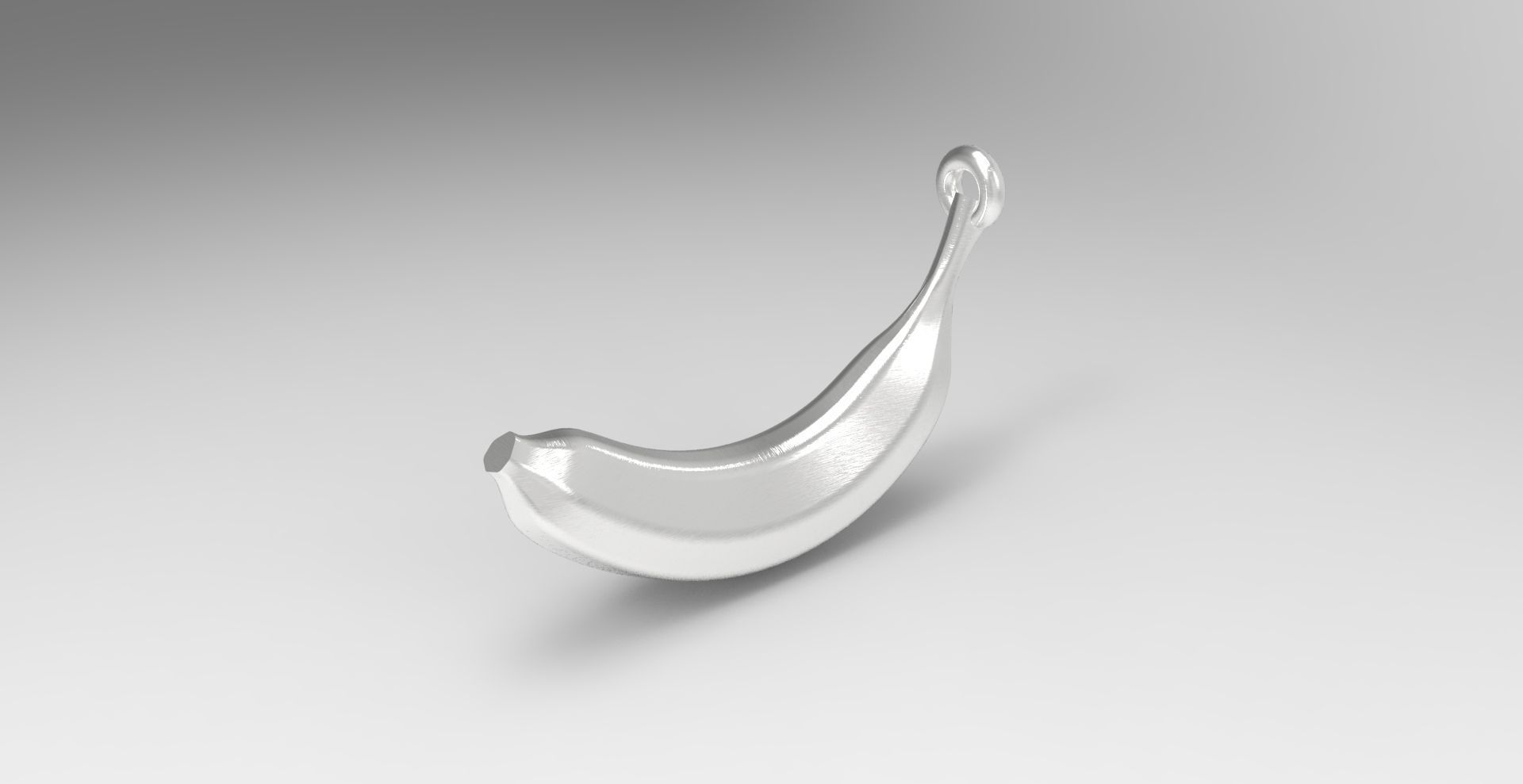 Banana pendant 3D print model_4