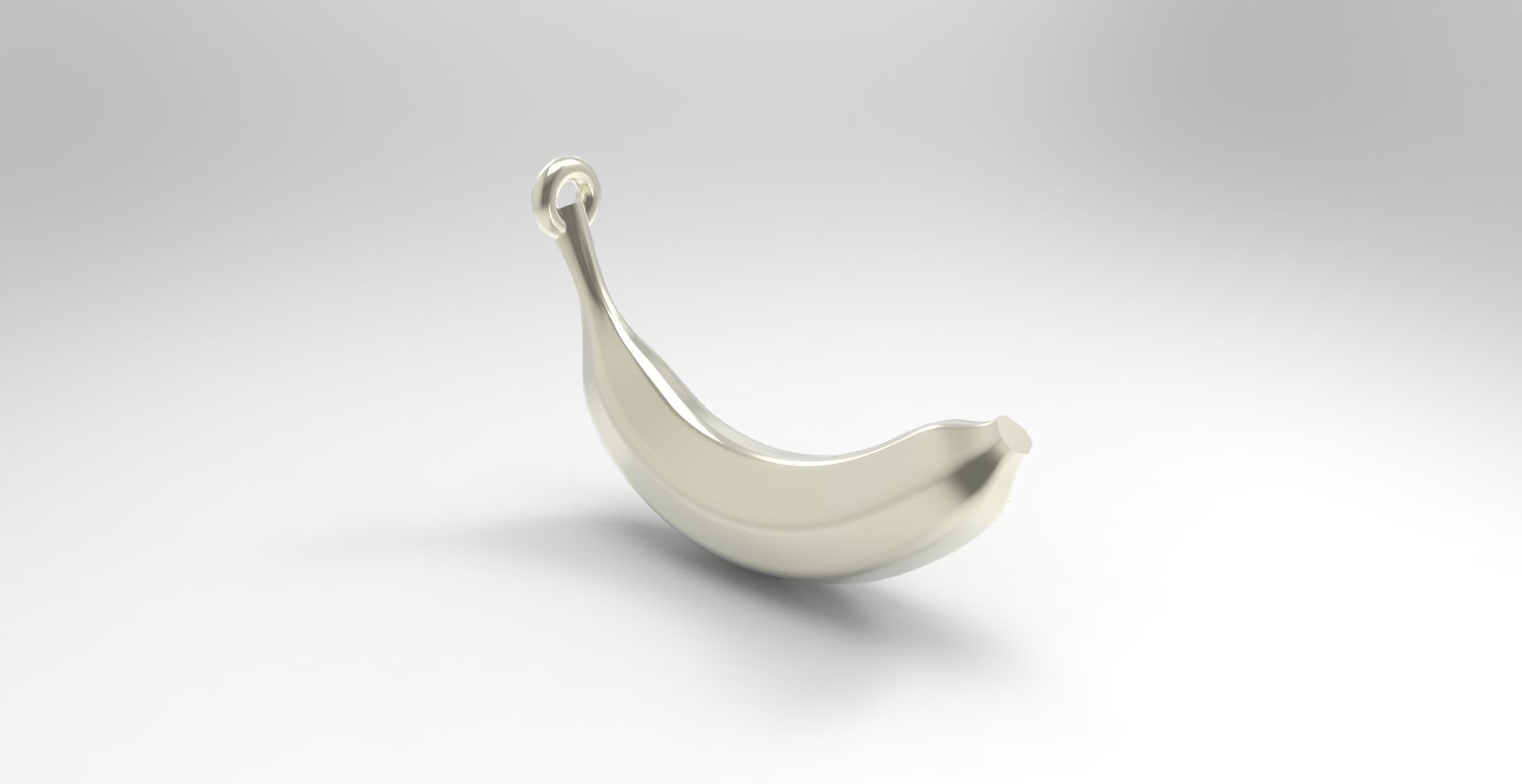 Banana pendant 3D print model_2