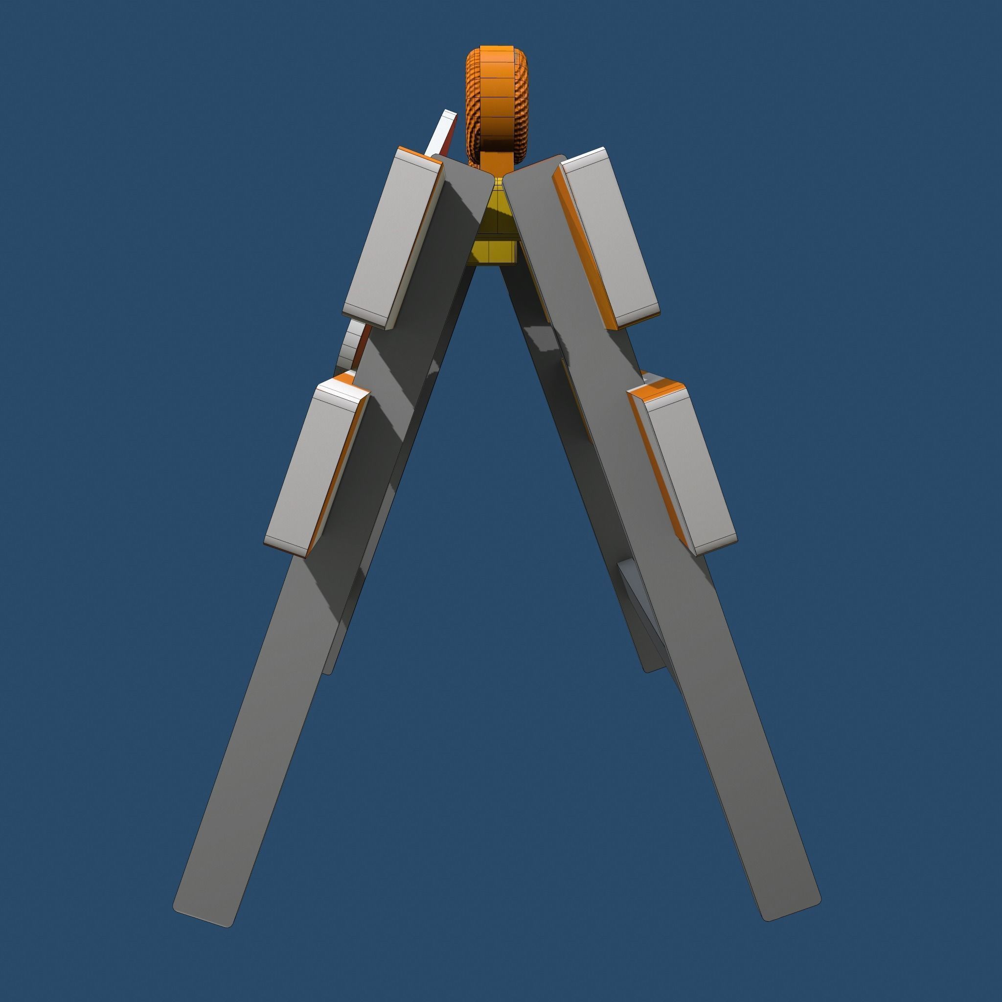 Traffic Alert Road Block Sign Free low-poly 3D model_20