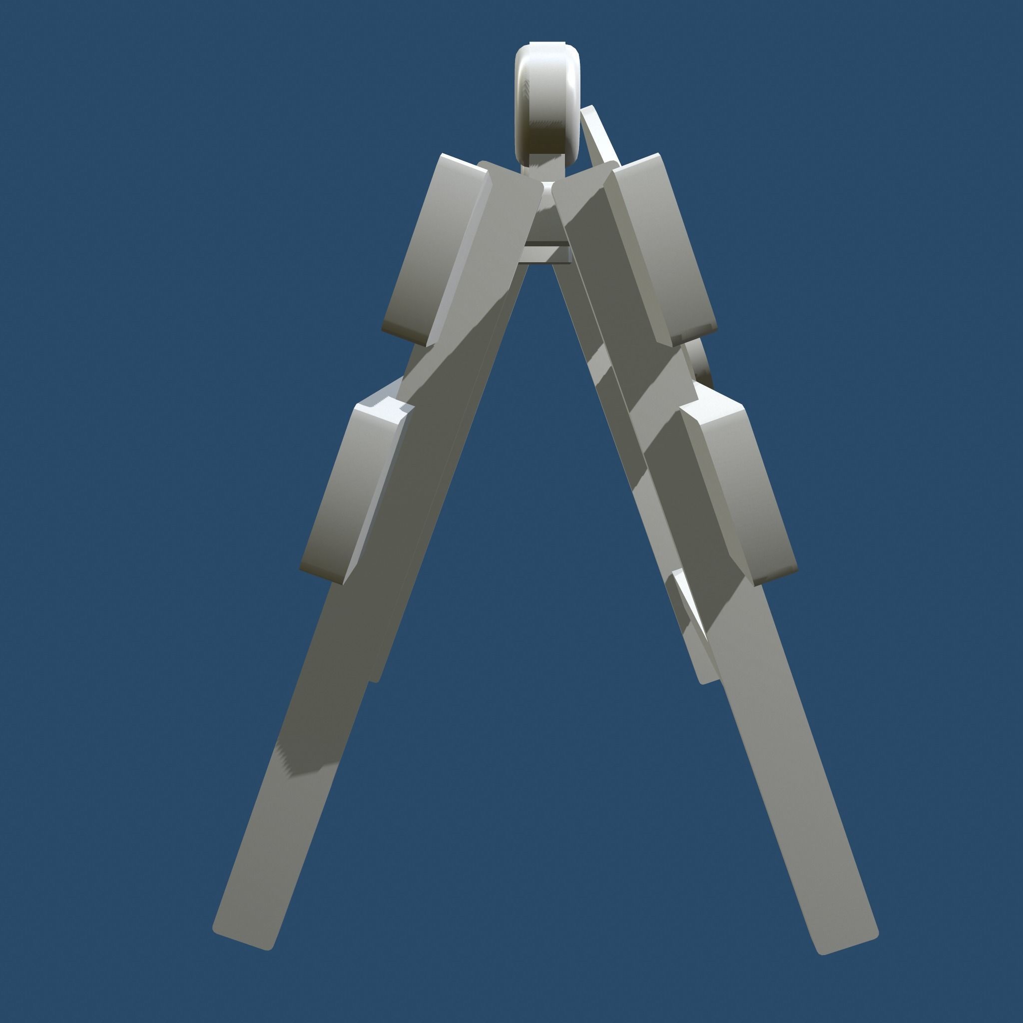 Traffic Alert Road Block Sign Free low-poly 3D model_11