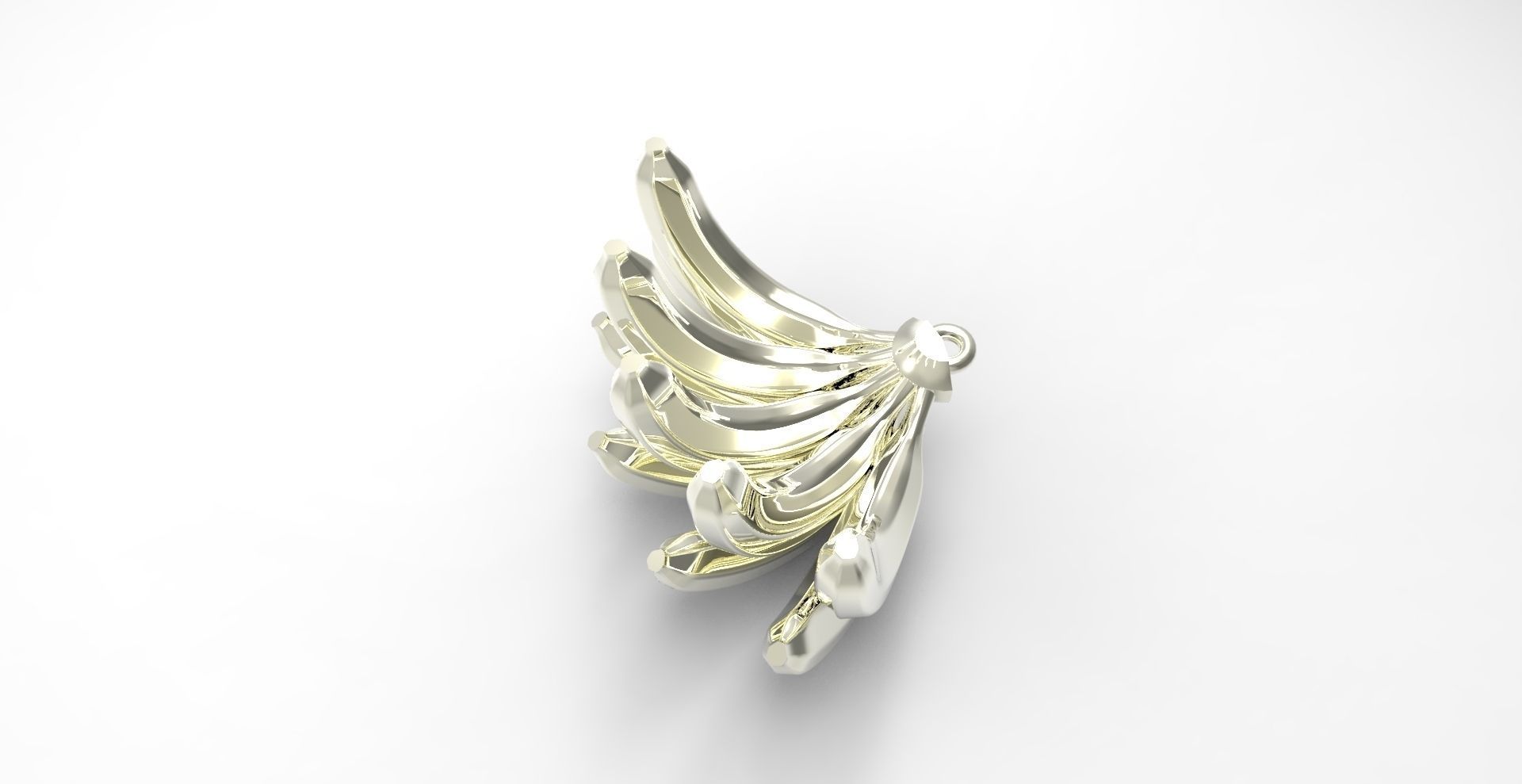 Bananas bunch 3D print model_4