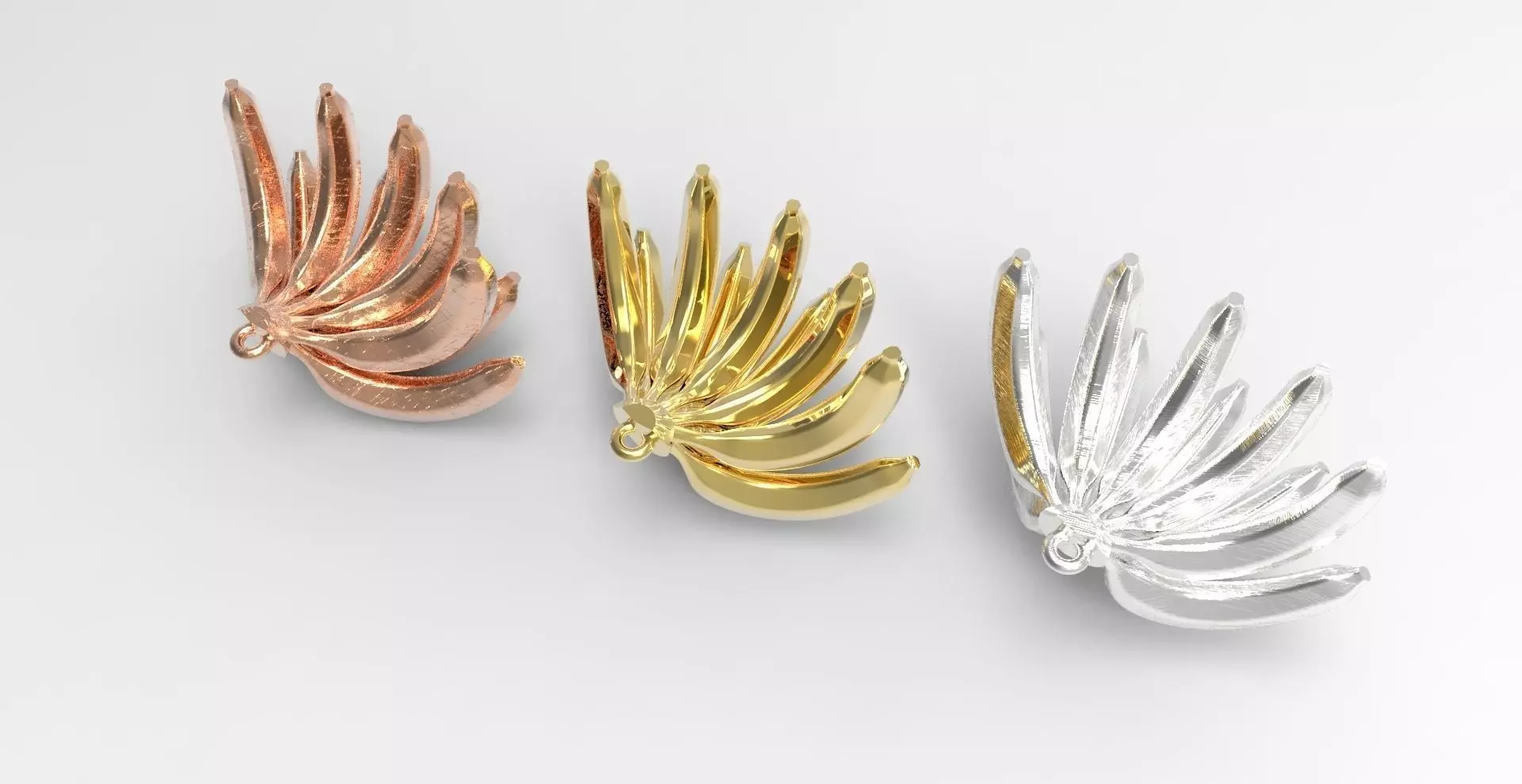 Bananas bunch 3D print model_0