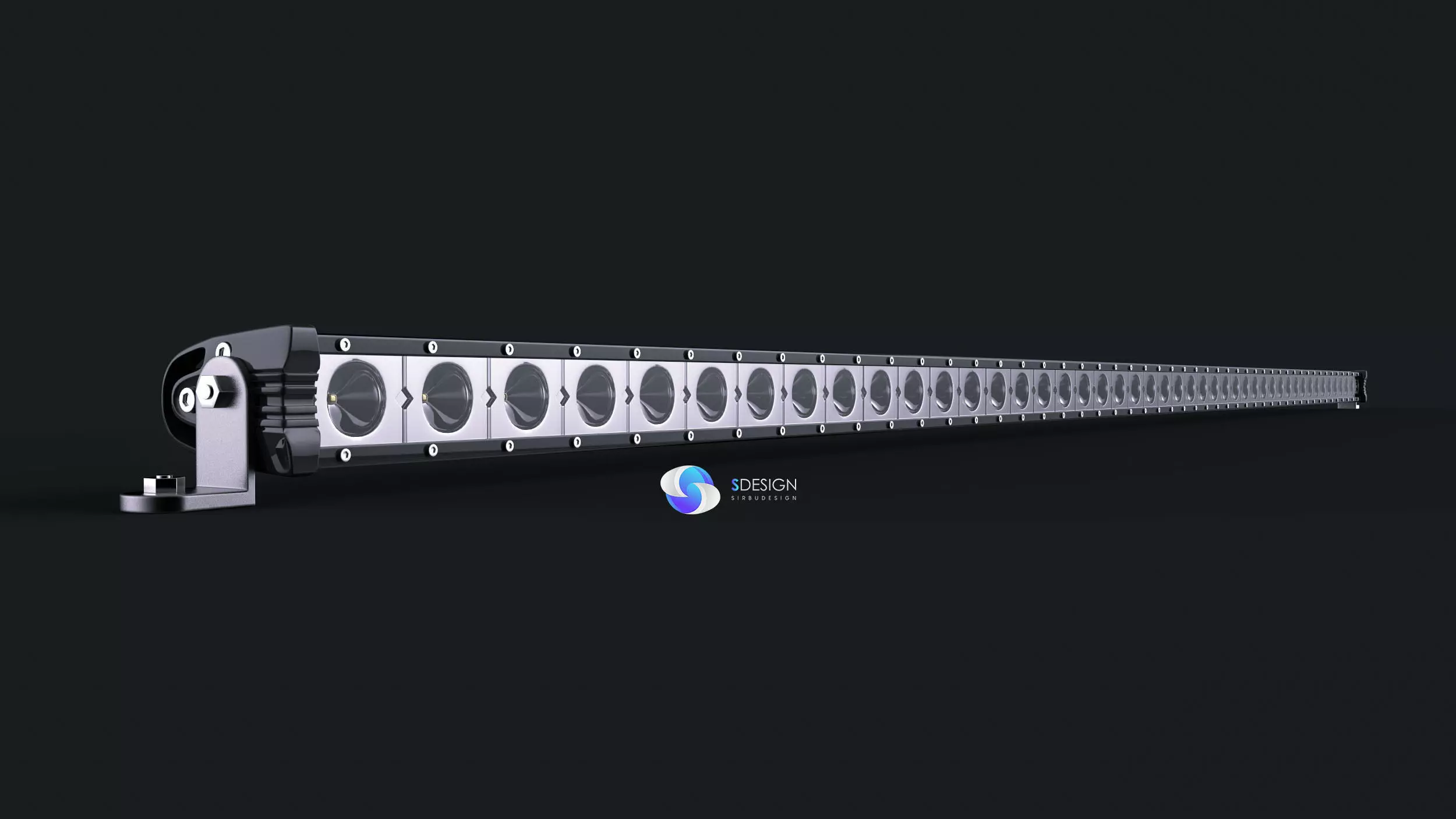 Led bar 3D model_0