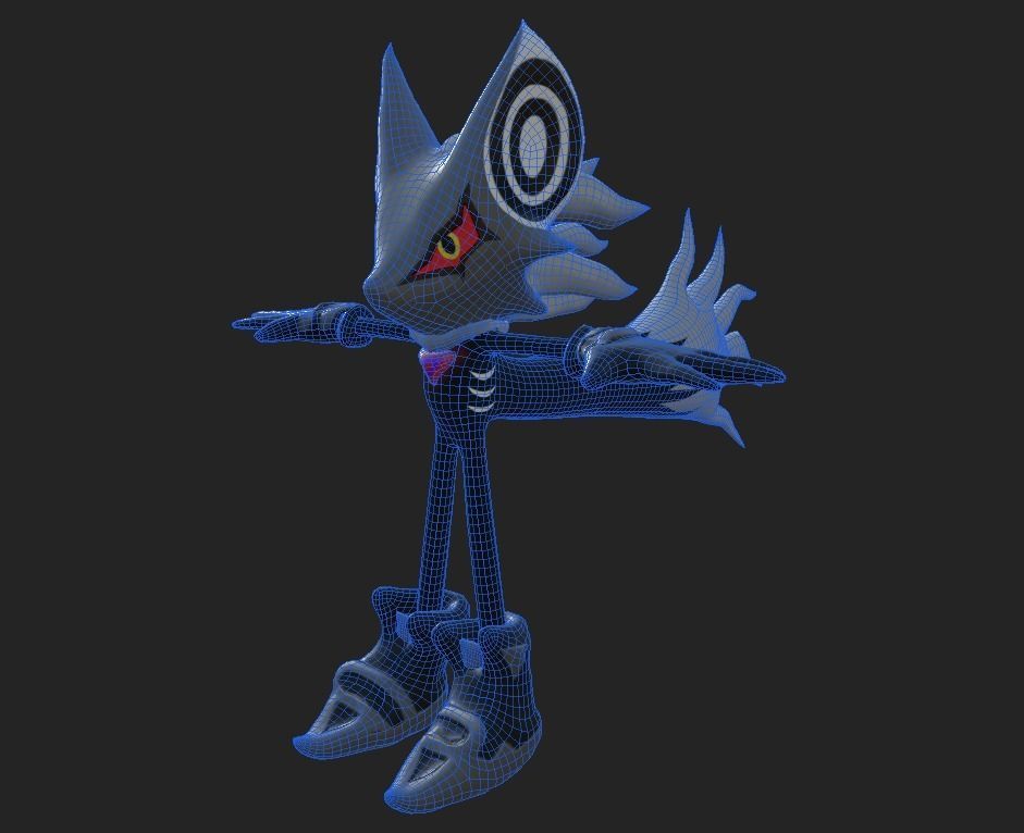 Infinite reworked Sonic Forces Character Free low-poly 3D model_1