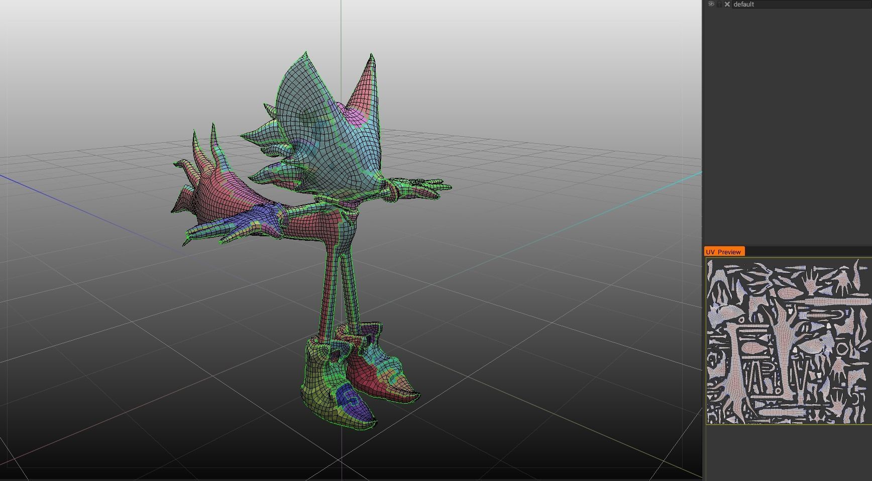 Infinite reworked Sonic Forces Character Free low-poly 3D model_20
