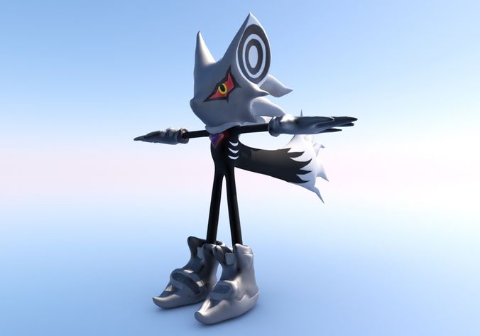 Infinite reworked Sonic Forces Character Free low-poly 3D model