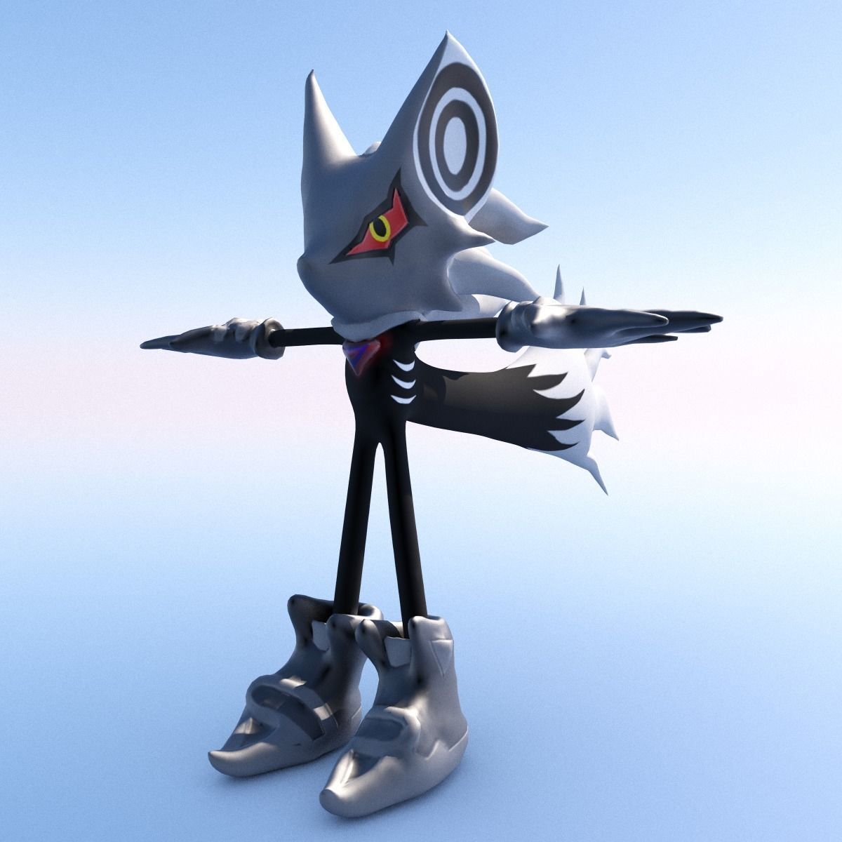 Infinite reworked Sonic Forces Character Free low-poly 3D model_22
