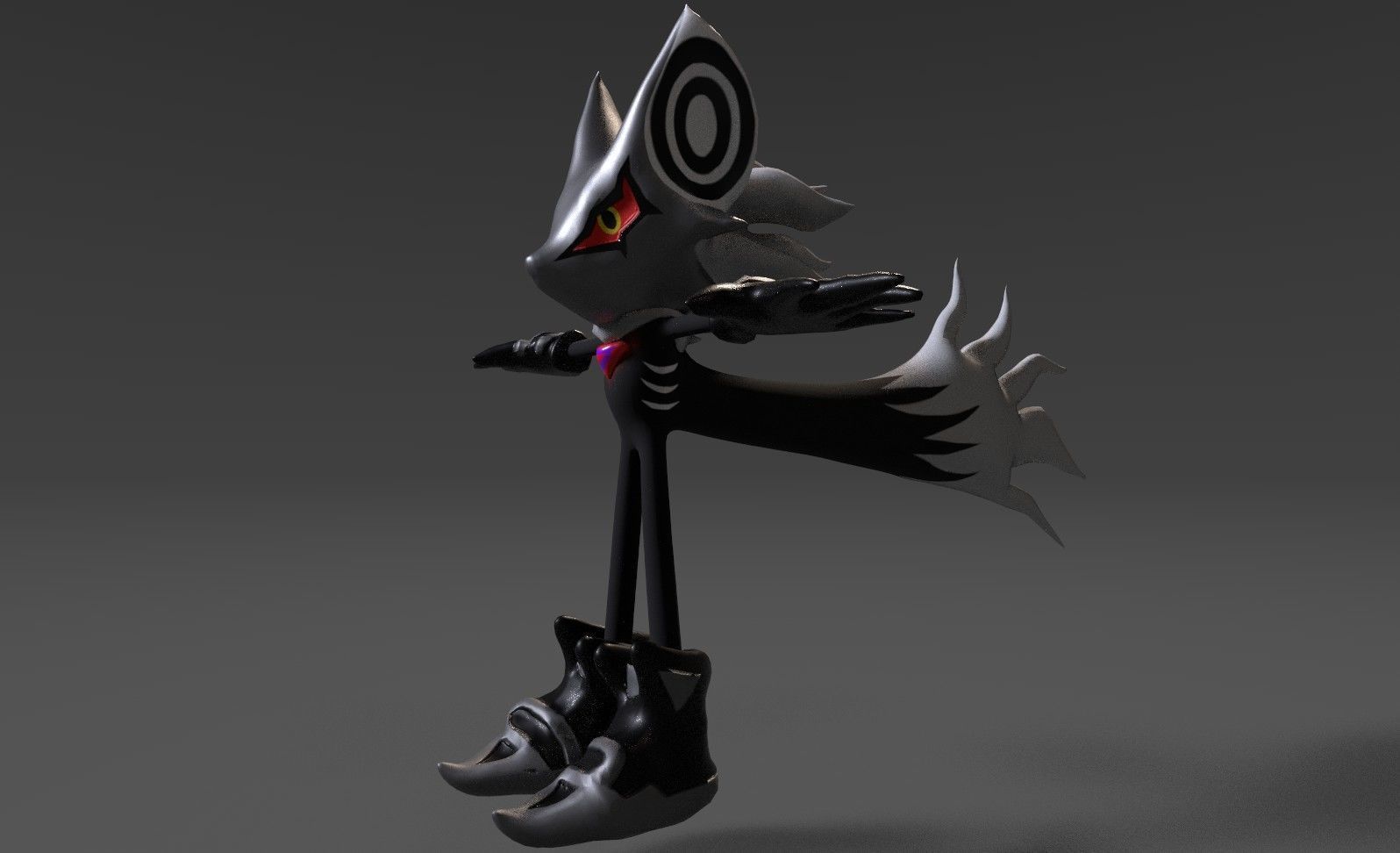 Infinite reworked Sonic Forces Character Free low-poly 3D model_15