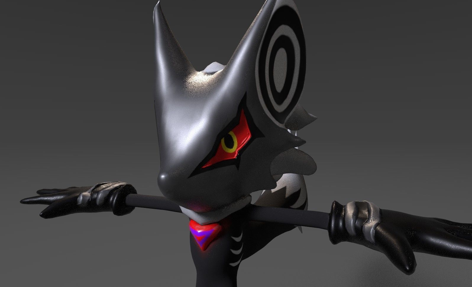 Infinite reworked Sonic Forces Character Free low-poly 3D model_12