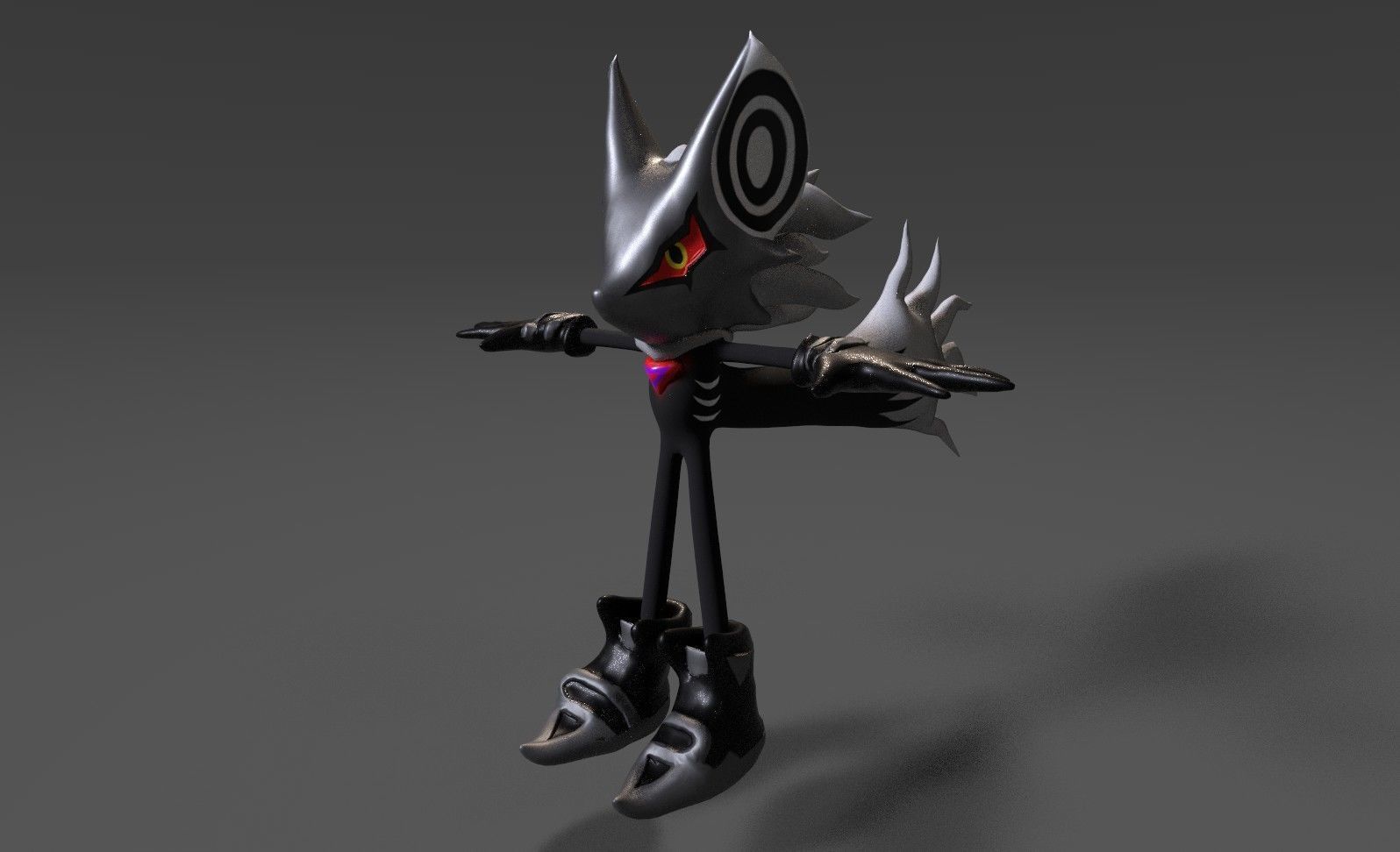 Infinite reworked Sonic Forces Character Free low-poly 3D model_4