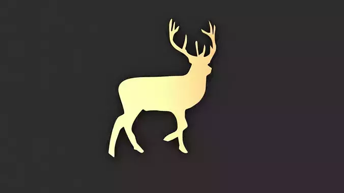 Buck charm 3D print model