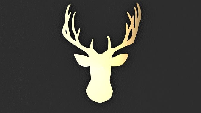 Buck Head Pendant or Charm 3D print model