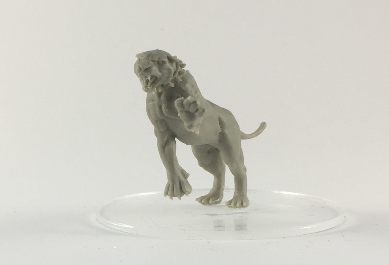 tiger and lion 3D 35mm scale 3D print model_1
