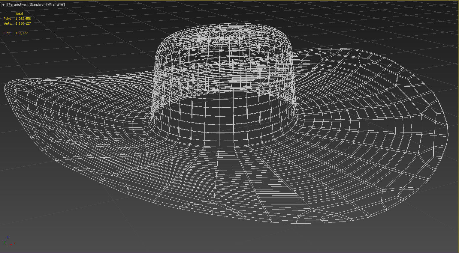 Traditional colombian vueltiao hat 3D model_14