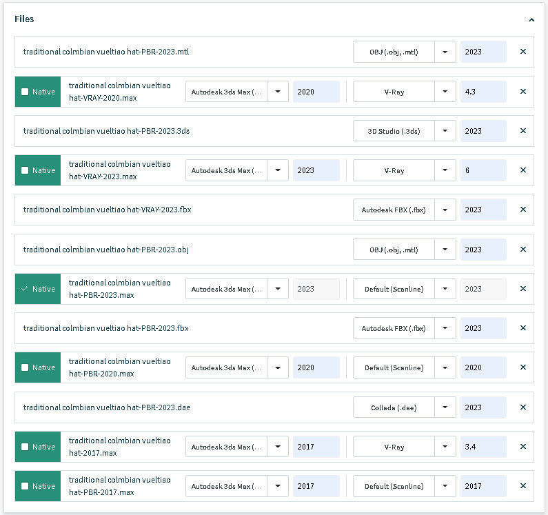 Traditional colombian vueltiao hat 3D model_18