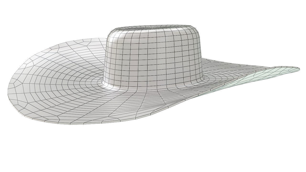 Traditional colombian vueltiao hat 3D model_7