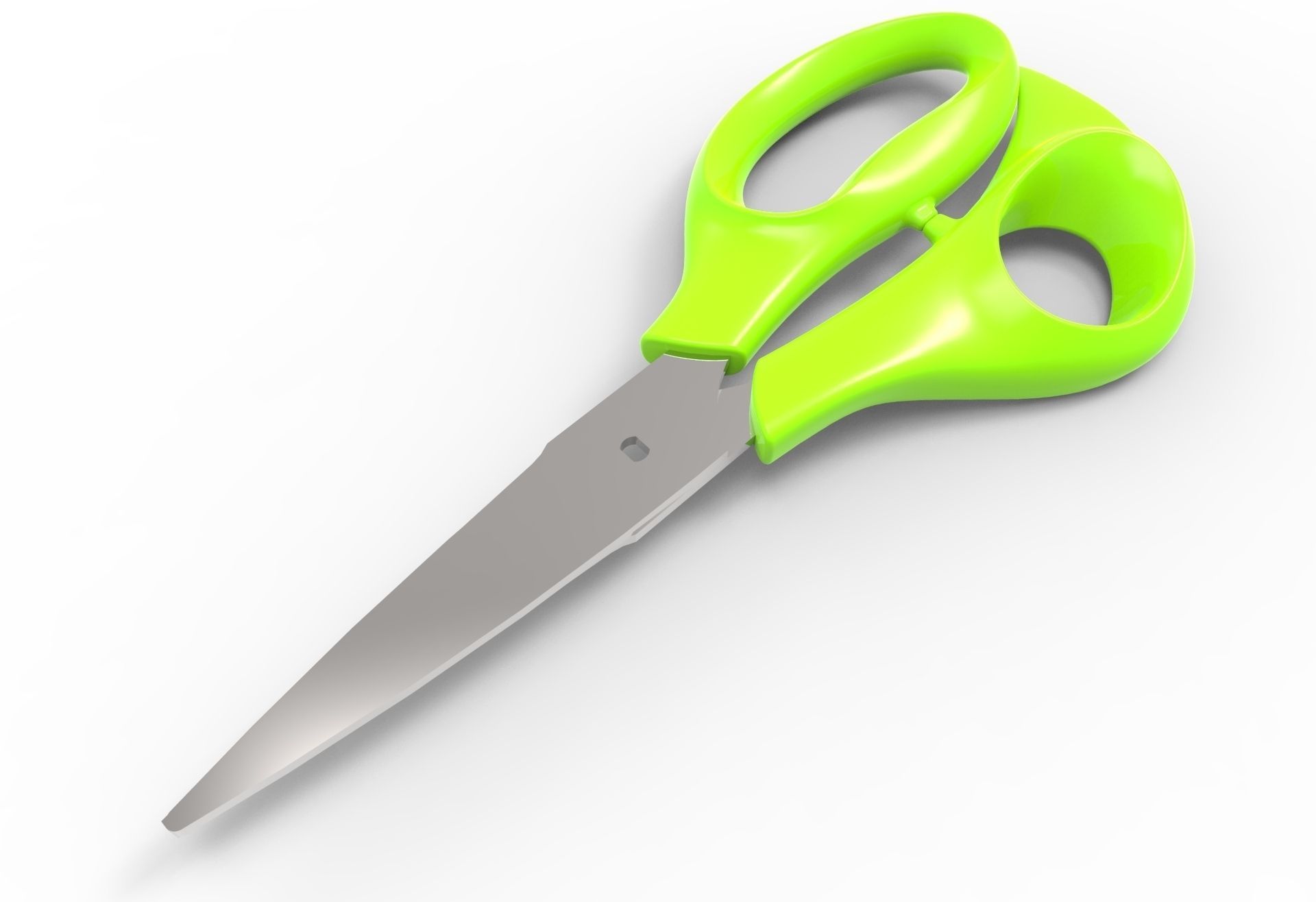 Large Ergonomic Scissors 3D Model 3D printable .stl