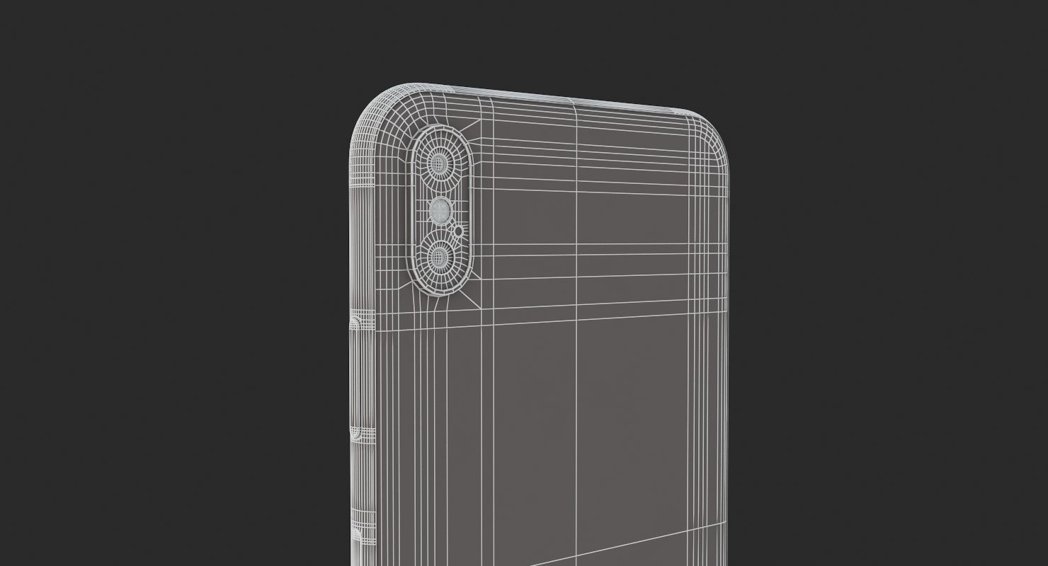 iPhone XS Max Space Gray 3D model_9