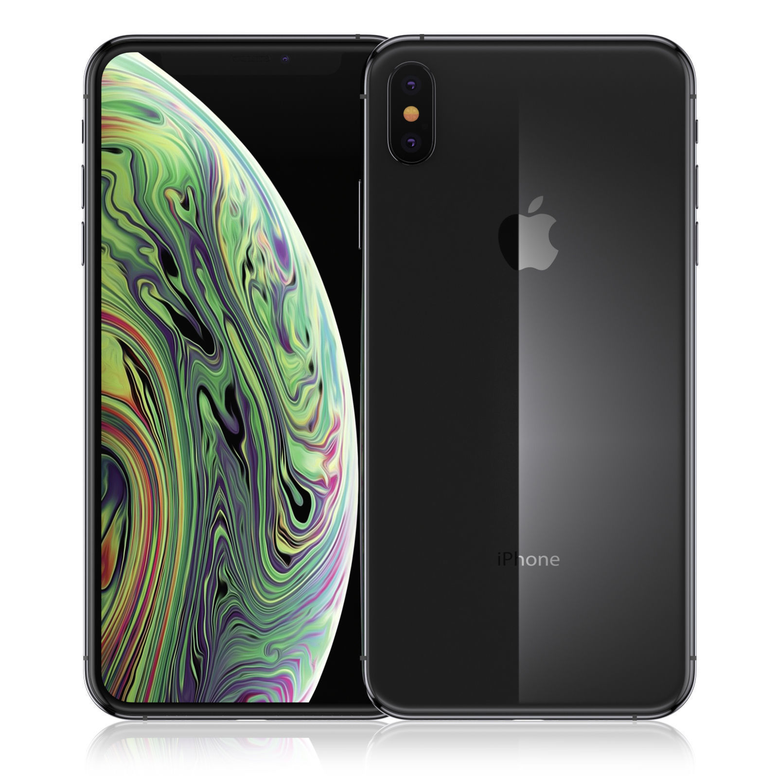 iPhone XS Max Space Gray 3D model_6