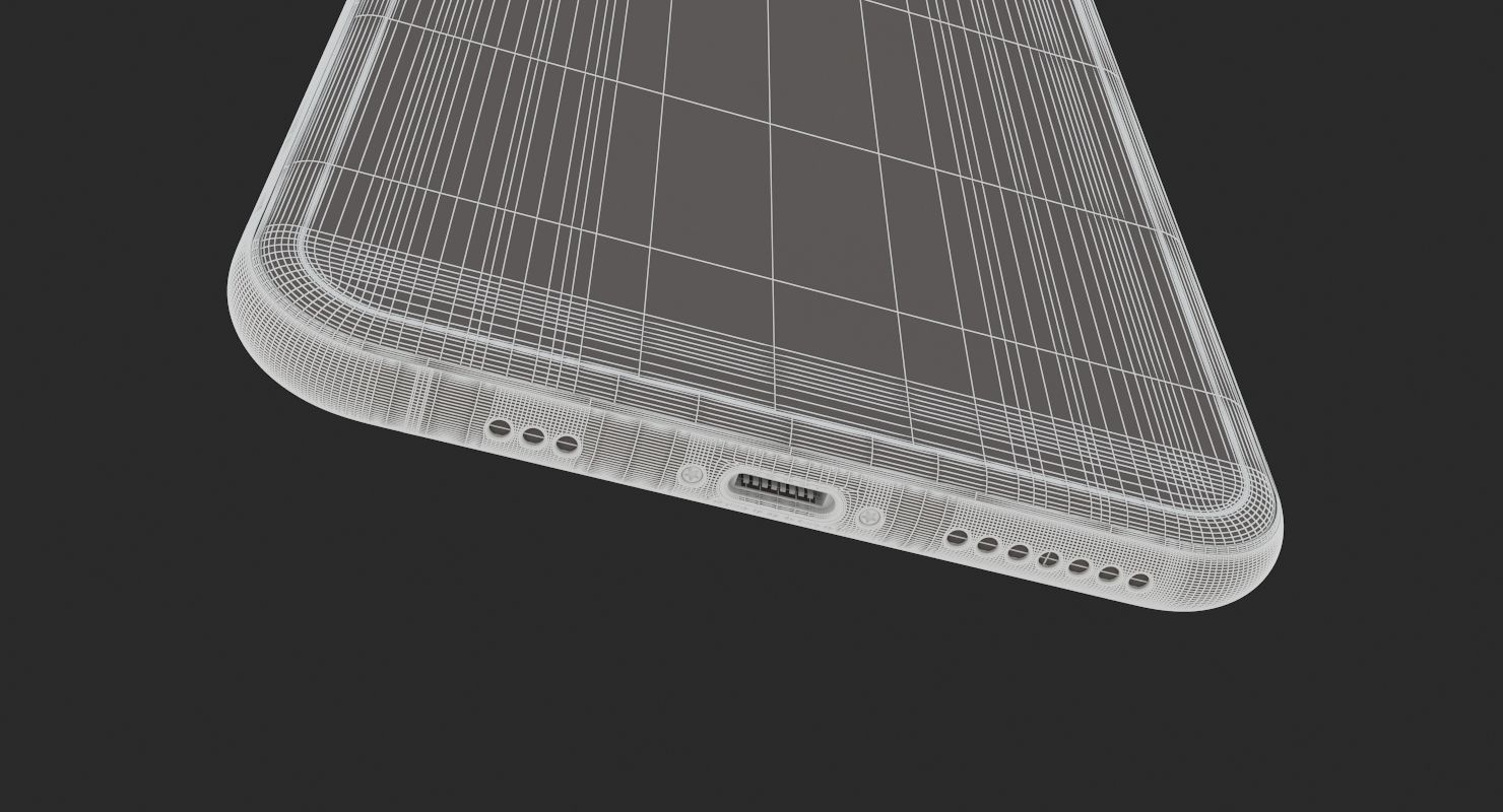 iPhone XS Max Space Gray 3D model_14