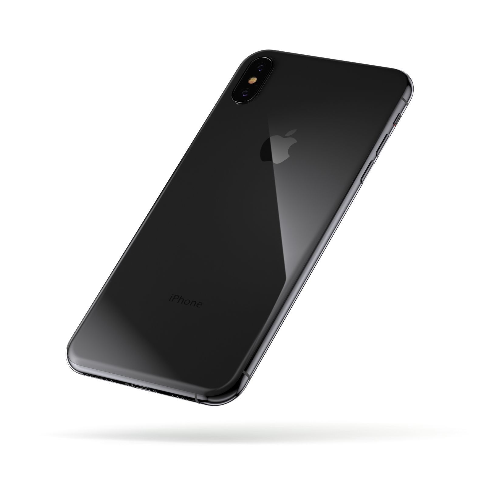 iPhone XS Max Space Gray 3D model_2