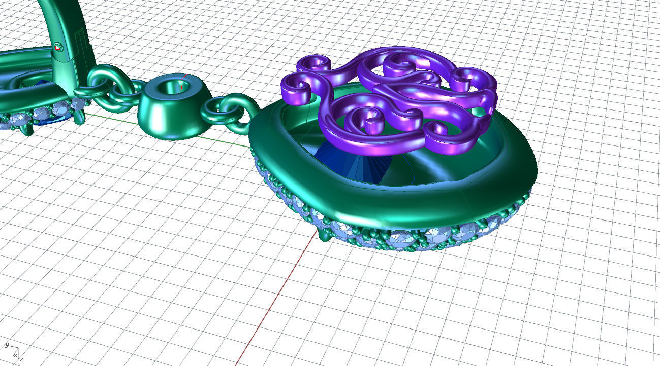  Elegance luxury drop earring ZMY ER 03 3D print model_4