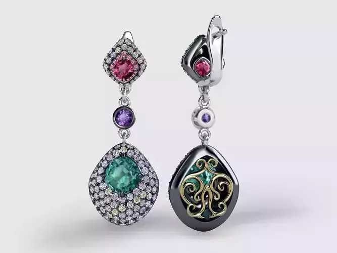  Elegance luxury drop earring ZMY ER 03