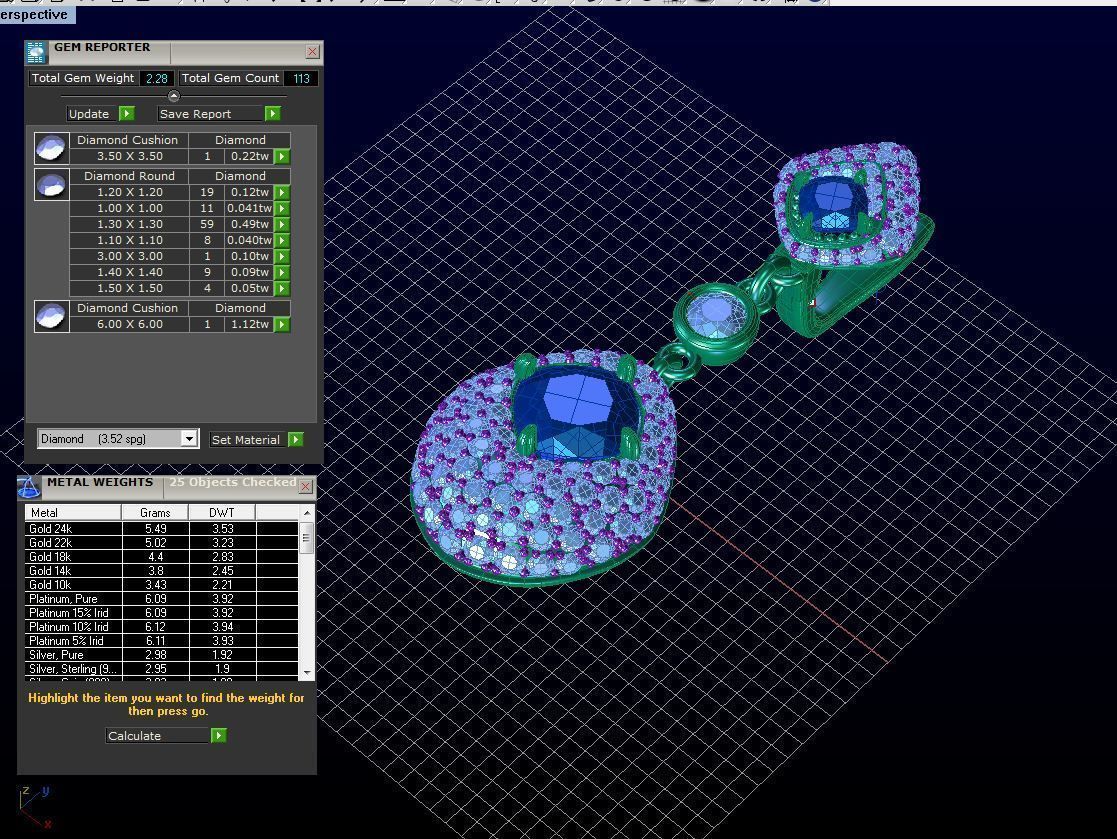  Elegance luxury drop earring ZMY ER 03 3D print model_3