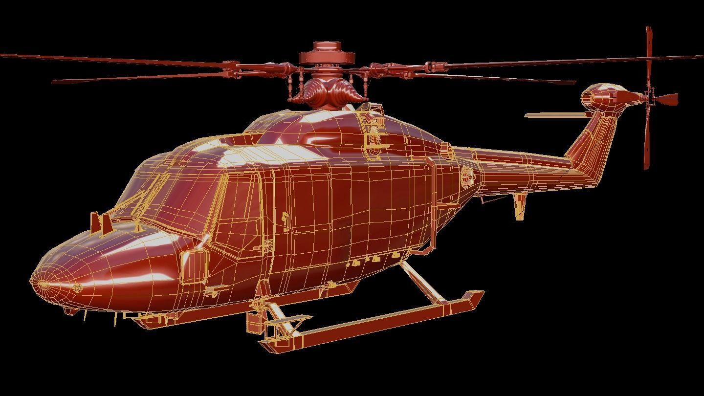 Westland Lynx Helicopter 3D model_8