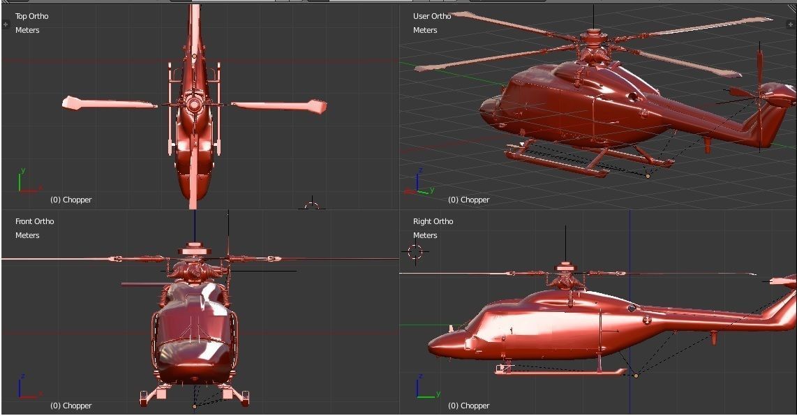 Westland Lynx Helicopter 3D model_9