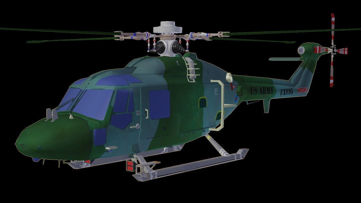 Westland Lynx Helicopter 3D model_6