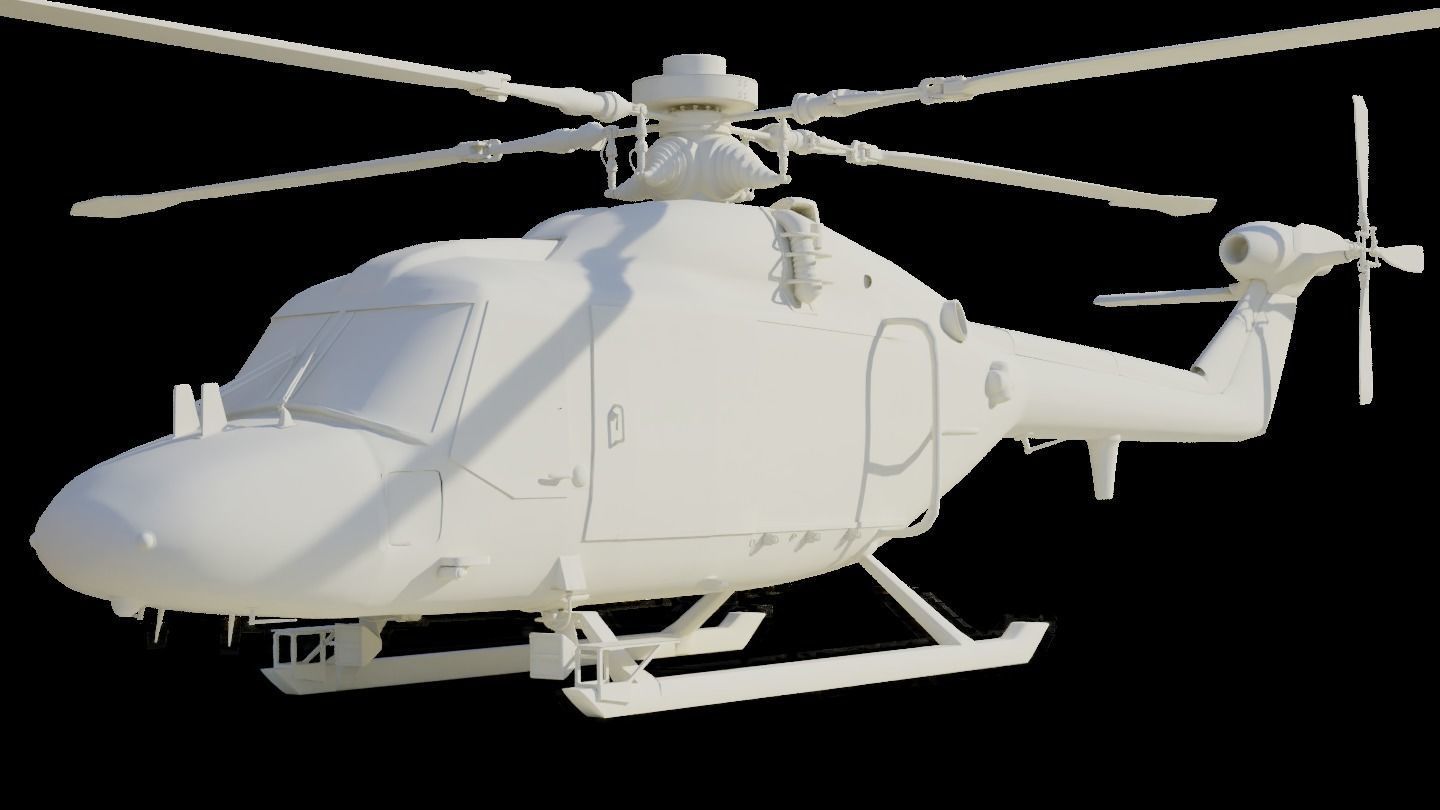 Westland Lynx Helicopter 3D model_4