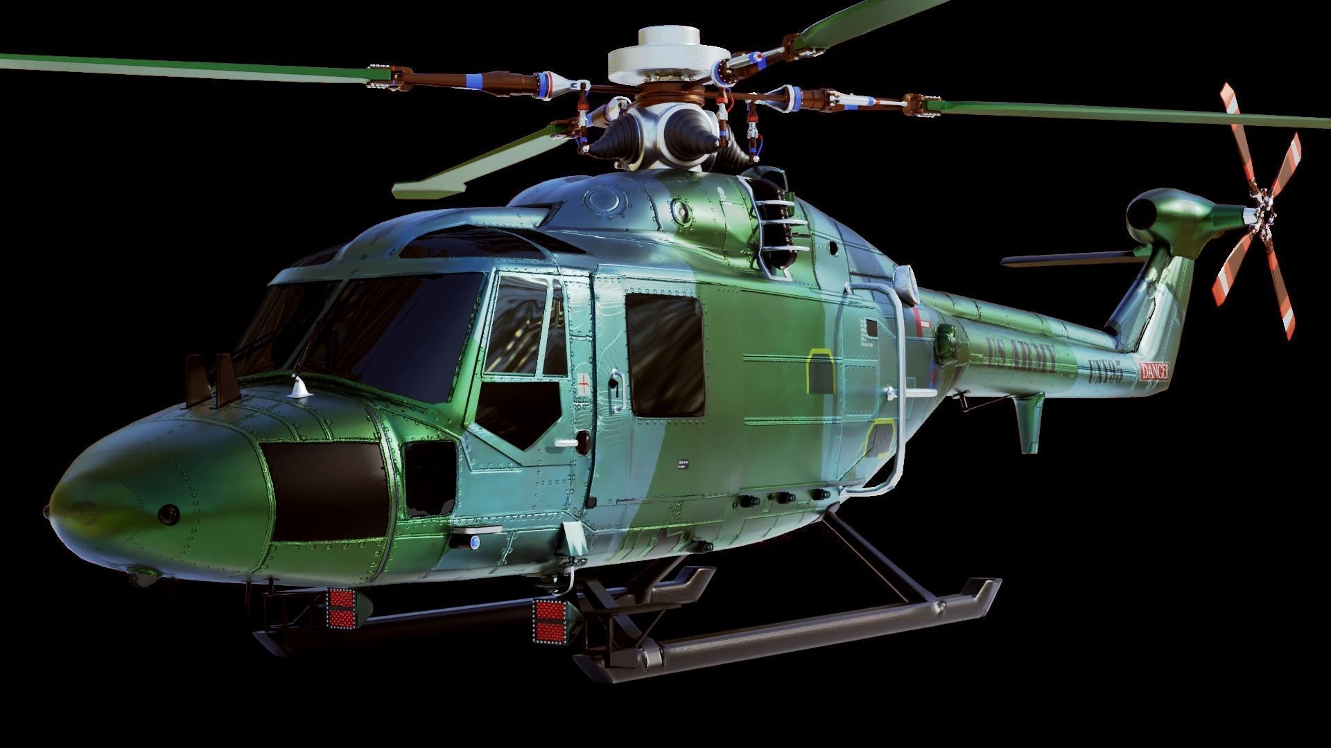 Westland Lynx Helicopter 3D model_3