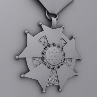 US Medals set 3D Model Collection_20