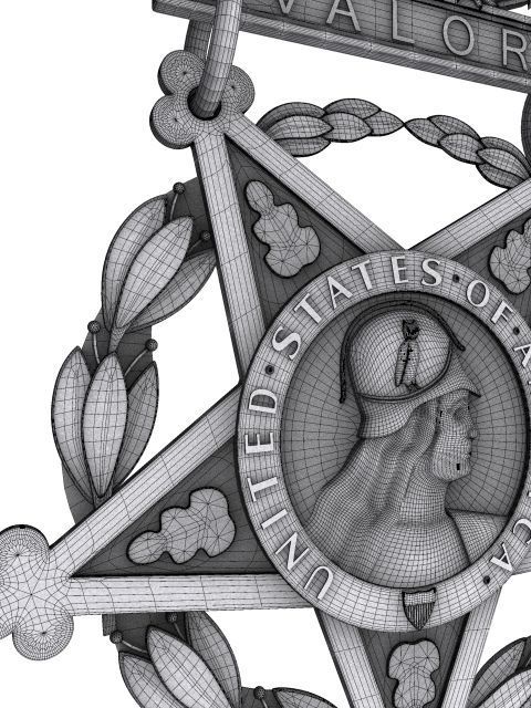 US Medals set 3D Model Collection_23