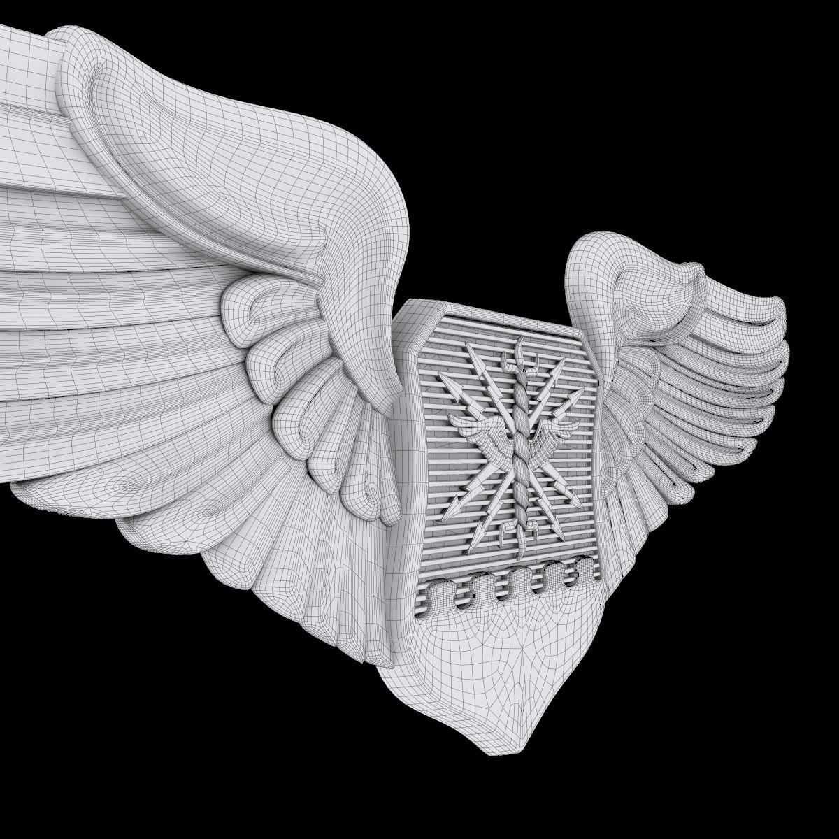 USAF Wings Badge set 3D Model Collection_17