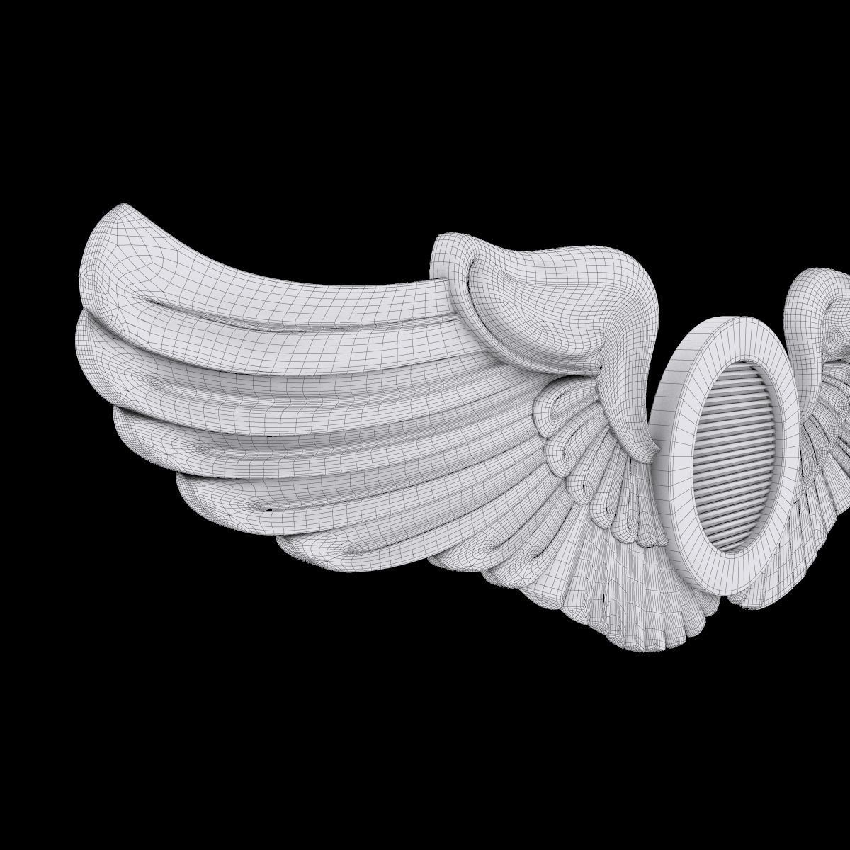 USAF Wings Badge set 3D Model Collection_24