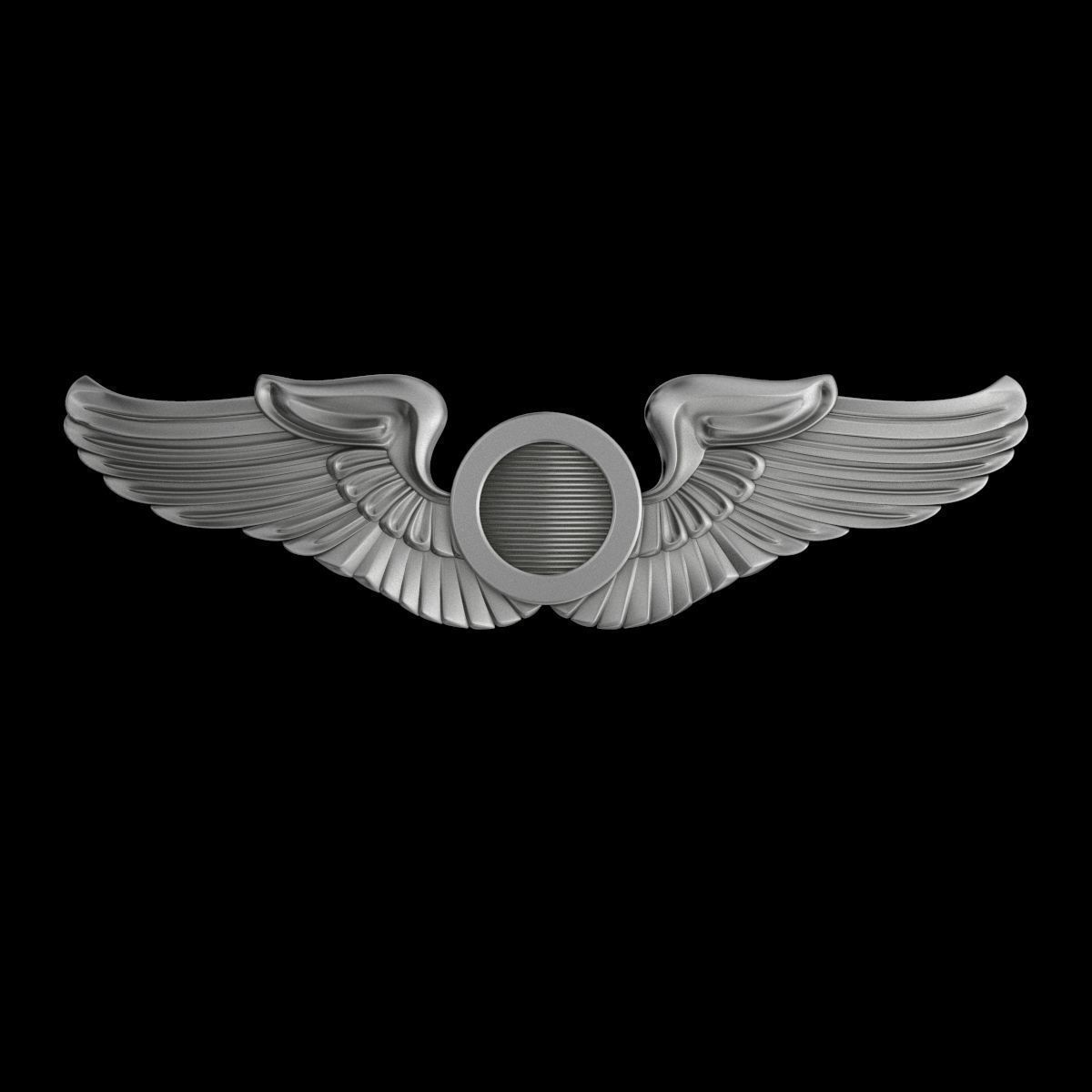 USAF Wings Badge set 3D Model Collection_9