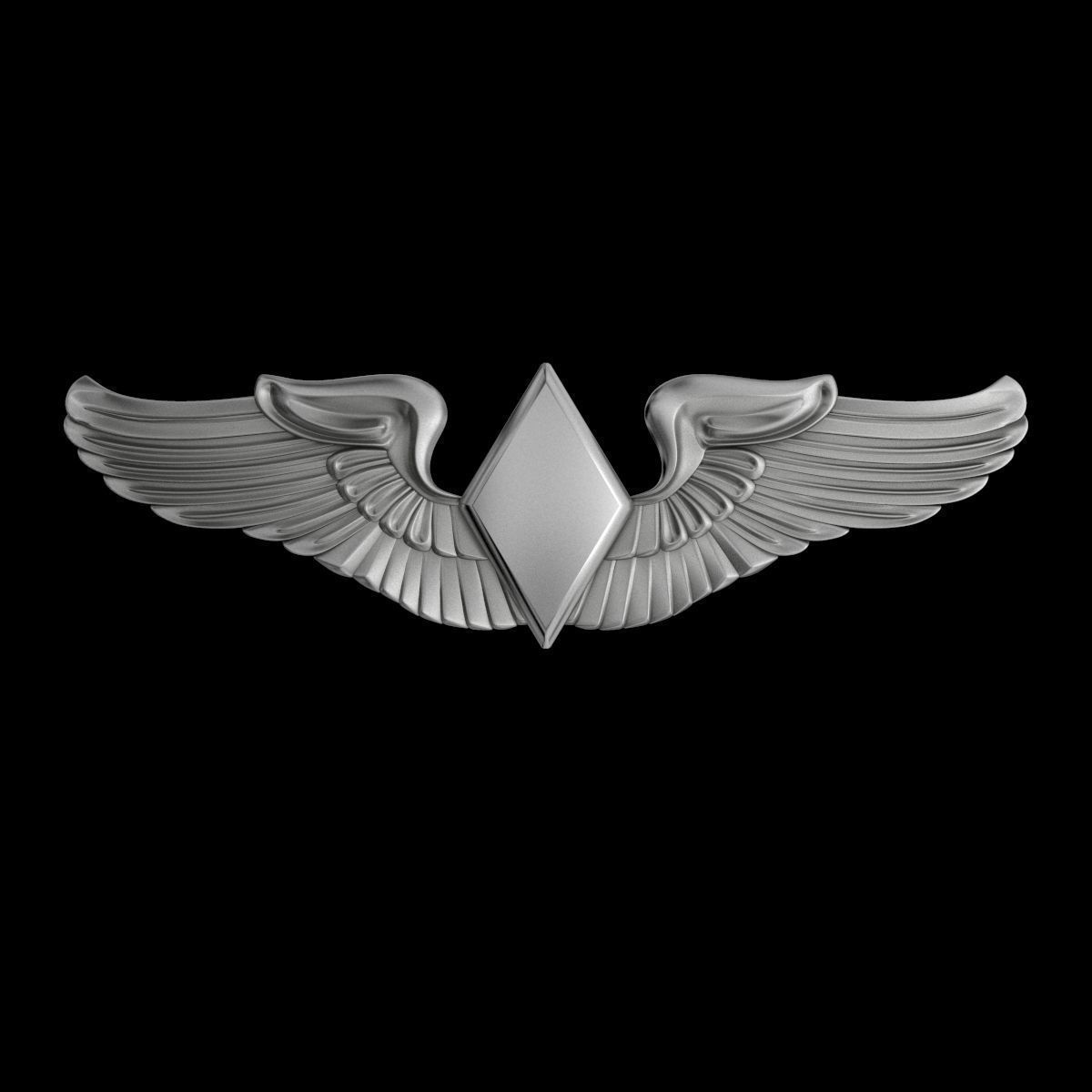 USAF Wings Badge set 3D Model Collection_8