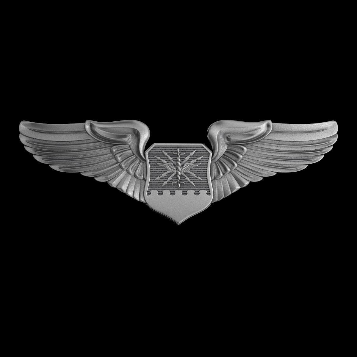 USAF Wings Badge set 3D Model Collection_12