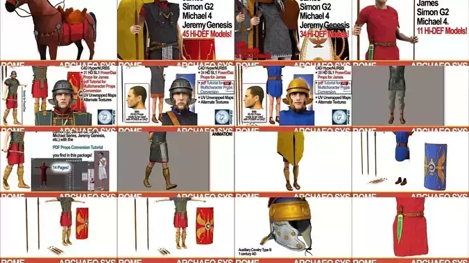 Ancient Roman Soldiers Collection 